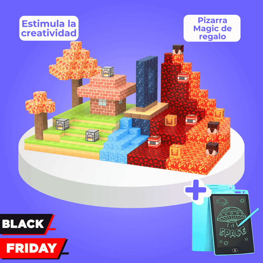 Set de Bloques magnéticos + Pizarra Magic Interactiva de regalo