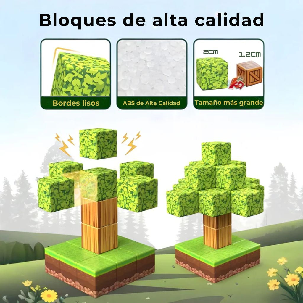 Set de Bloques magnéticos + Pizarra Magic Interactiva de regalo